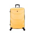 DUKAP ZONIX PC/ABS Plastic 4-Wheel Spinner Luggage, Mustard (DKZON00L-MUS)