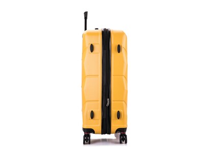 DUKAP Zonix 32.28" Hardside Suitcase, 4-Wheeled Spinner, Mustard (DKZON00L-MUS)