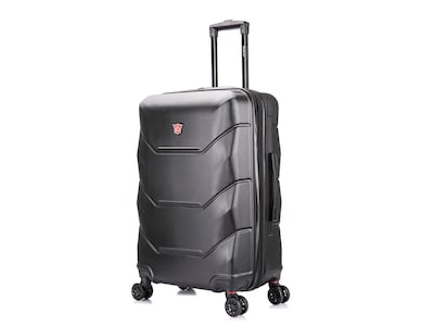 DUKAP Zonix 28.35 Hardside Suitcase, 4-Wheeled Spinner, Black (DKZON00M-BLK)
