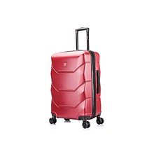 DUKAP ZONIX PC/ABS Plastic 4-Wheel Spinner Luggage, Wine (DKZON00M-WIN)