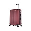 DUKAP INTELY Plastic 4-Wheel Spinner Luggage, Wine (DKINT00M-WIN)