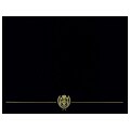 Great Papers Classic Crest Certificate Holders, 12 x 9.38, Black, 25/Pack (903117PK5)