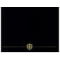 Great Papers Classic Crest Certificate Holders, 12" x 9.38", Black, 25/Pack (903117PK5)