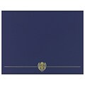Great Papers Classic Crest Certificate Holders, 12 x 9.38, Navy, 50/Pack (903115PK10)