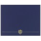 Great Papers Classic Crest Certificate Holders, 12" x 9.38", Navy, 50/Pack (903115PK10)