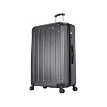 DUKAP INTELY PC/ABS Plastic 4-Wheel Spinner Luggage, Gray (DKINT00L-GRE)
