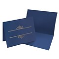 Great Papers Embossed Foil Certificate Holders, 8.5 x 11, Navy, 5/Pack (903119)