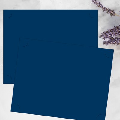 Great Papers! Navy Certificate Backer, 12" x 9.375", 10/Pack (2015092)