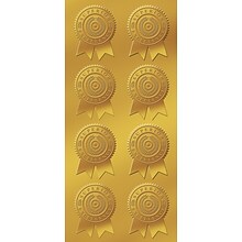 Great Papers! Star Burst Certificate Seals, 2 x 1, Gold, 48/Pack (903418)