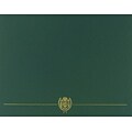 Great Papers Classic Crest Certificate Holders, 8.5 x 11, Hunter, 5/Pack (903118)
