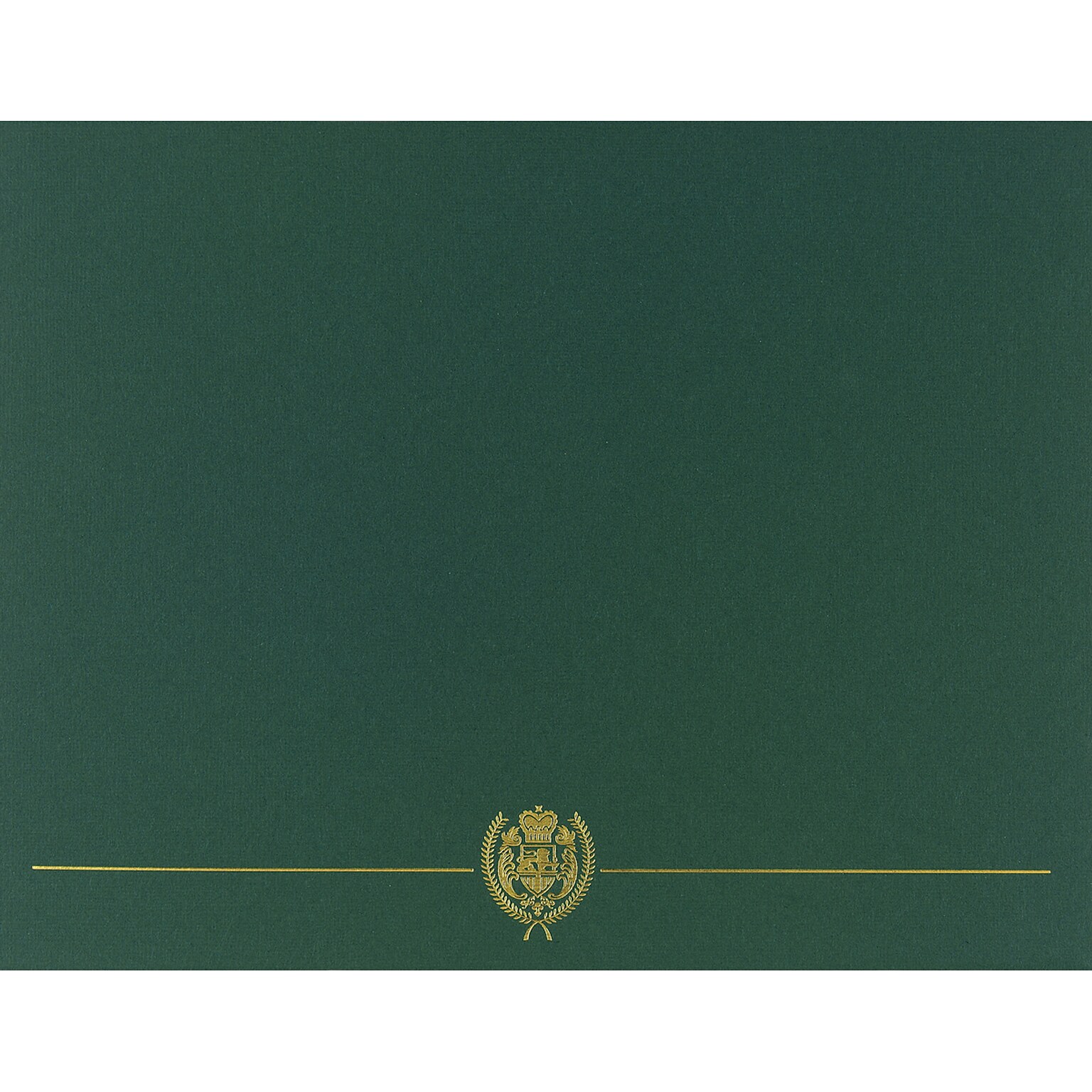 Great Papers Classic Crest Certificate Holders, 8.5 x 11, Hunter, 5/Pack (903118)