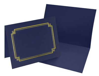Great Papers Certificate Holders, 9.75" x 12.5", Navy, 3/Pack (938903)