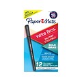 Paper Mate Write Bros. Ballpoint Pen, Bold Point, Black Ink, Dozen (2124520)