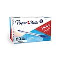 Paper Mate InkJoy 50ST Ballpoint Pen, Medium Point, Blue Ink, 60/Pack (2014534)