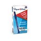 Paper Mate Eraser Mate Erasable Ballpoint Pen, Medium Point, Blue Ink, Dozen (3910158)