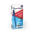 Paper Mate FlexGrip Ultra Retractable Ballpoint Pen, Medium Point, Blue Ink, 12/Pack (9510131)