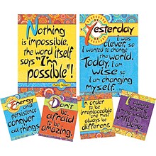 Barker Creek Yes You Can Motivational Art Prints & Posters Set, 6/Set (4212)