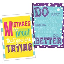 Barker Creek Keep On Trying Motivational Art Prints & Posters Set, 6/Set (4209)