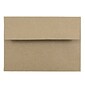 JAM Paper 4Bar A1 Invitation Envelopes, 3.625 x 5.125, Brown Kraft Paper Bag, 25/Pack (LEKR900SF)