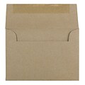 JAM Paper 4Bar A1 Invitation Envelopes, 3.625 x 5.125, Brown Kraft Paper Bag, 25/Pack (LEKR900SF)