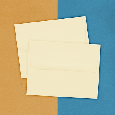 JAM Paper® A2 Strathmore Invitation Envelopes, 4.375 x 5.75, Ivory Wove, Bulk 1000/Carton (900919415B)
