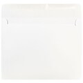 JAM Paper Booklet Envelope, 8 3/4 x 11 1/2, White, 50/Pack (12286H)
