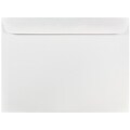 JAM Paper Booklet Envelope, 8 3/4 x 11 1/2, White, 50/Pack (12286H)