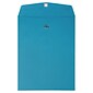 JAM Paper® 10 x 13 Open End Catalog Colored Envelopes with Clasp Closure, Blue Recycled, 100/Pack (87493)