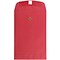 JAM Paper 6 x 9 Open End Catalog Colored Envelopes with Clasp Closure, Red Recycled, 100/Pack (87881