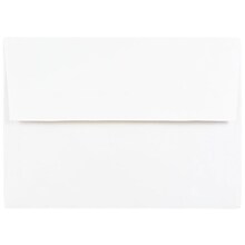JAM Paper A7 Foil Lined Invitation Envelopes, 5.25 x 7.25, White with Gold Foil, 25/Pack (3243663)