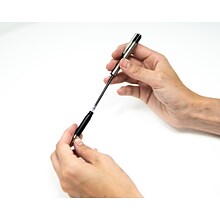 Zebra G-301 Retractable Gel Pen, Medium Point, 0.7mm, Black Ink, 2 Pack (41312)