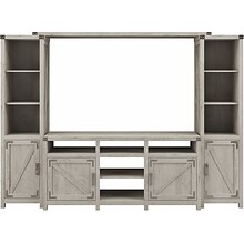 kathy ireland® Home by Bush Furniture Cottage Grove Console TV Stand, Screens up to 70, Cottage Whi