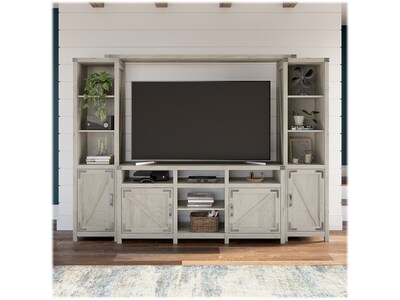kathy ireland® Home by Bush Furniture Cottage Grove Console TV Stand, Screens up to 70", Cottage White (CGR023CWH)