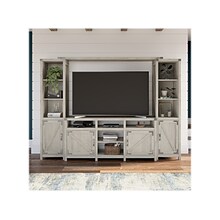 kathy ireland® Home by Bush Furniture Cottage Grove Console TV Stand, Screens up to 70, Cottage Whi
