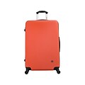 InUSA Royal Large Plastic 4-Wheel Spinner Luggage, Orange (IUROY00L-ORG)