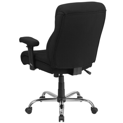 Flash Furniture HERCULES Series Ergonomic Fabric Swivel Big & Tall Task Office Chair, Black (GO2031F)