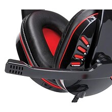 Supersonic IQ Sound Wired Stereo Gaming Headset, Over-the-Head, Red (IQ-450G)