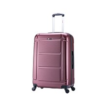 InUSA Pilot Medium Plastic 4-Wheel Spinner Luggage, Wine (IUPIL00M-WIN)