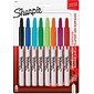 Sharpie Retractable Permanent Markers, Fine Tip, Assorted, 8/Pack (32730)