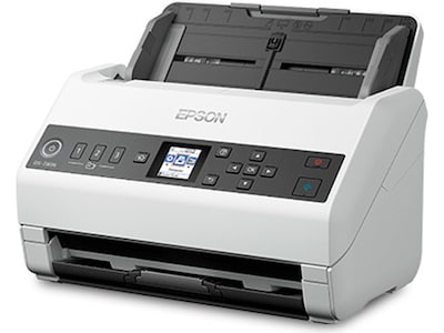 Epson DS-730N Duplex Document Scanner, White/Black (B11B259201)