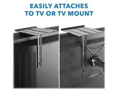 Mount-It! Steel Floating TV Shelf, Black (MI-896)