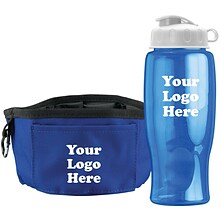 Custom Thirsty Dog Water Bottle And Bowl Travel Kit