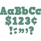 Teacher Created Resources 4" Bold Block Letters Combo Pack, Eucalyptus Green, 230 Characters/Pack, 3 Packs (TCR8693-3)