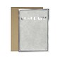 Great Papers! Congratulations Card with Envelope, 6.75" x 4.75", Marble/Silver, 3/Pack (2020142)