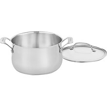 Cuisinart Contour Stainless Steel 5 Qt. Dutch Oven, Silver (445-22)