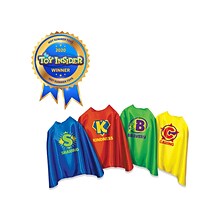 Learning Resources Super Selves! Reward Capes, Blue/Red/Green/Yellow, 4/Pack (LER6371)