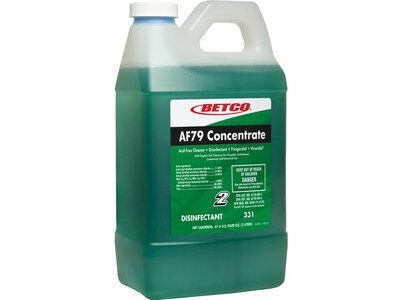 Betco AF79 Concentrate Disinfectant, Ocean Breeze Scent, 67.6 Oz., 2/Carton (331B200)