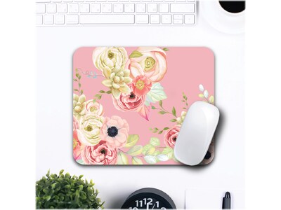 OTM Essentials Prints Flower Garden Mouse Pad, Pink/Green (OP-MH2-Z034C)