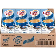 Coffee-Mate Singles French Vanilla, 50 Count, 4 Pack