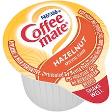 Coffee mate Hazelnut Liquid Creamer, 0.38 oz., 50/Box (35180)